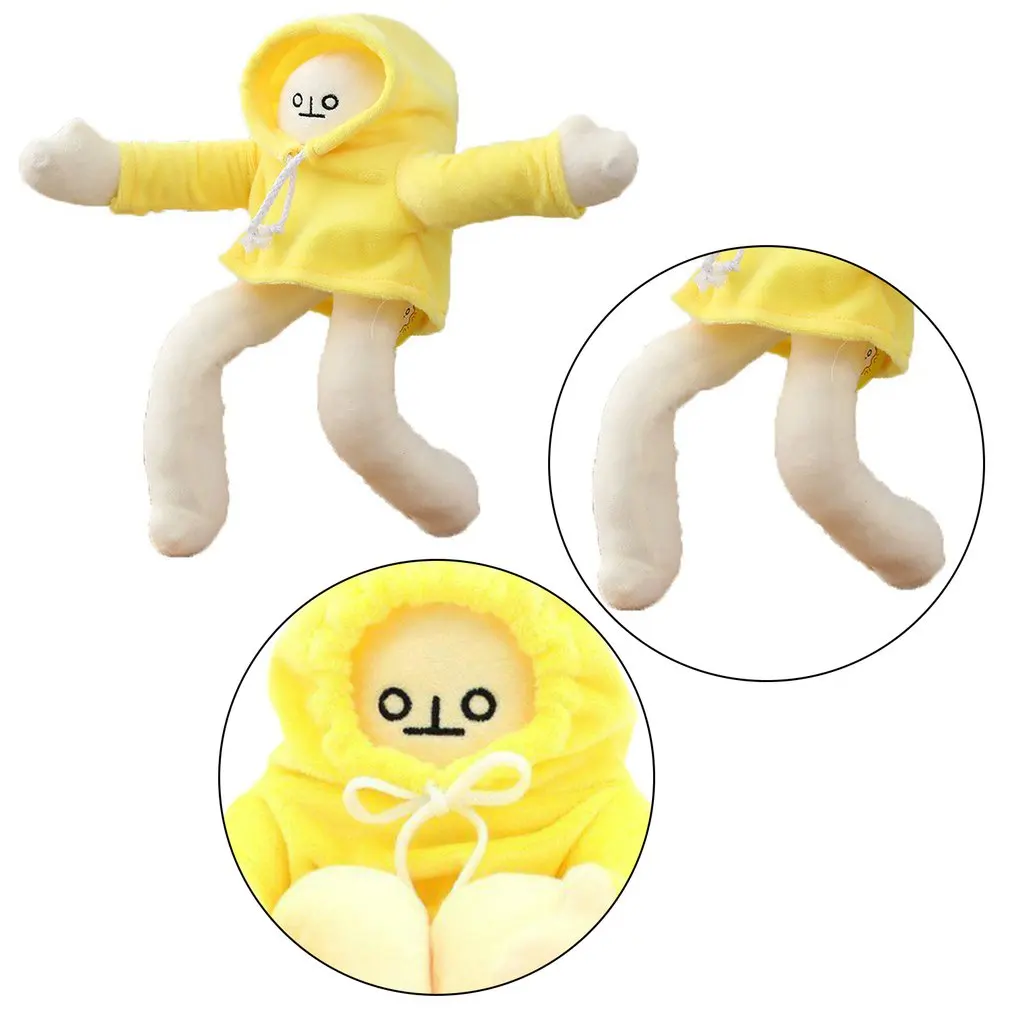 

40CM New Popular Banana Man with Magnet Plush Toy Cute Korean Appease Dolls Stuffed Toys Birthday Gifts for Girls Children