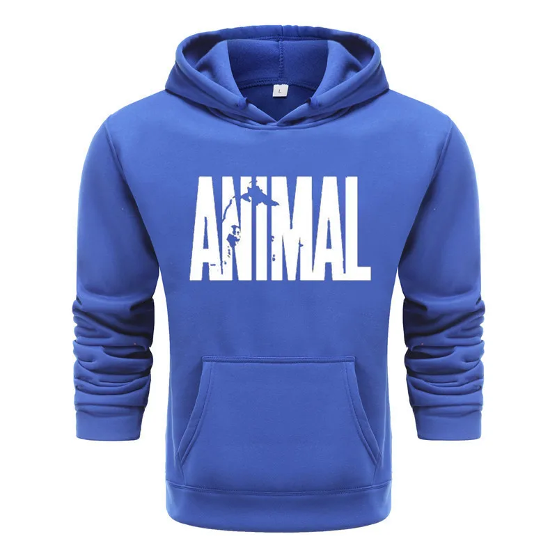 

2021 autumn and winter alphabet animal print street hip-hop clothing men's hoodie sweatshirt pullover