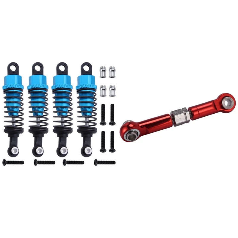 

for WLtoys Adjustable Rods A959B A969 A979 K929 RC Car with 4Pcs Shock Absorber Assembled for 1/18 WLtoys A959 RC Car