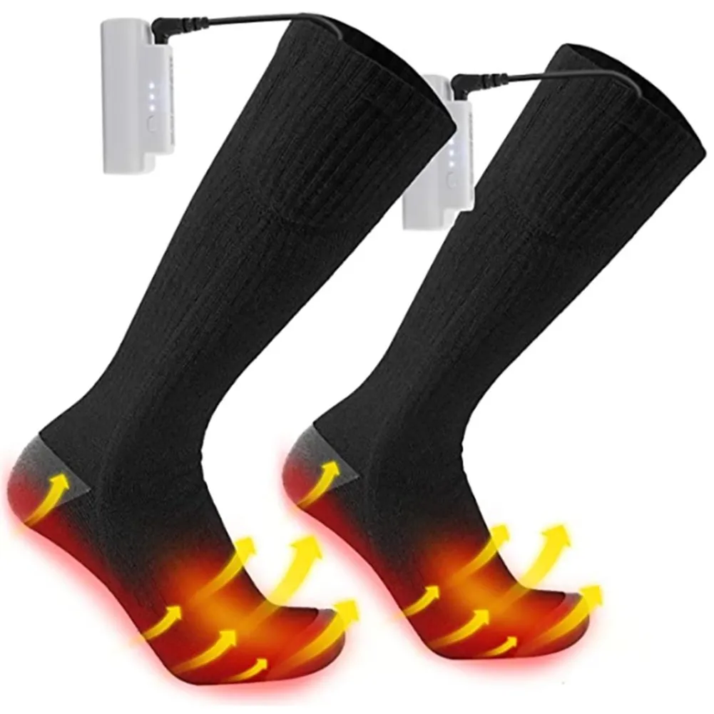 

Electric Heated Socks Rechargeable Battery 5V Foot Winter Warm Skiing Hunting Outdoor Ski Cycling Fishing Warm Equipment