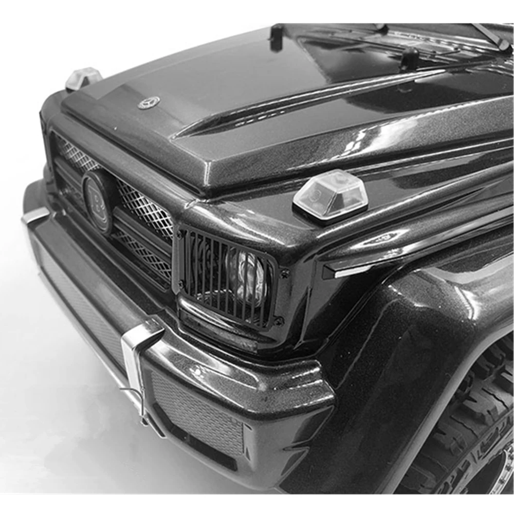 

Grill With Guard Set Rc Crawler Accessories For 1/10 Rc Car Traxxass Trx4 G500 4x4 Toys Trx6 G63 6X6 Remote Control Car Parts