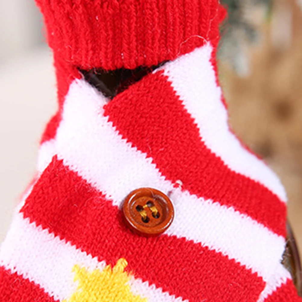 Рождественская елка снежинка дизайн Винная бутылка крышка вязание