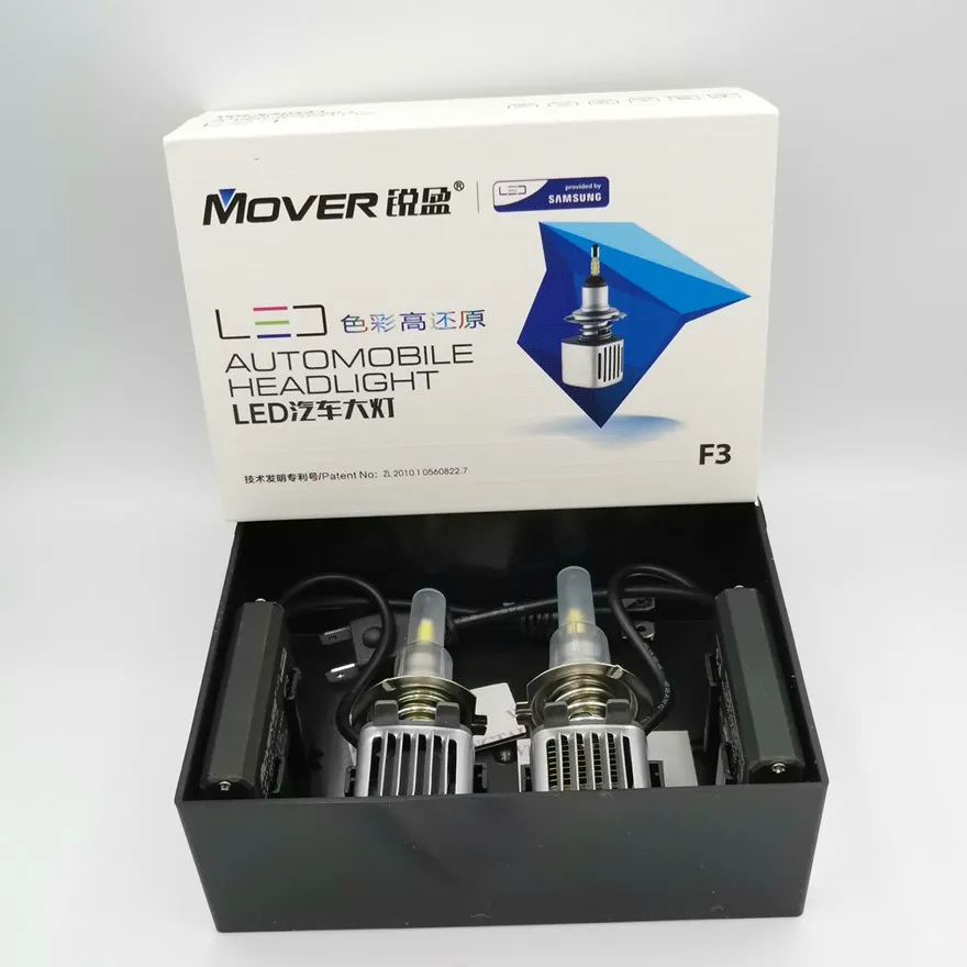 Автомобильная светодиодная лампа с чипом SAMSUNG F3S H1 H3 H7 H11 HB3 HB4 H4 360 люмен