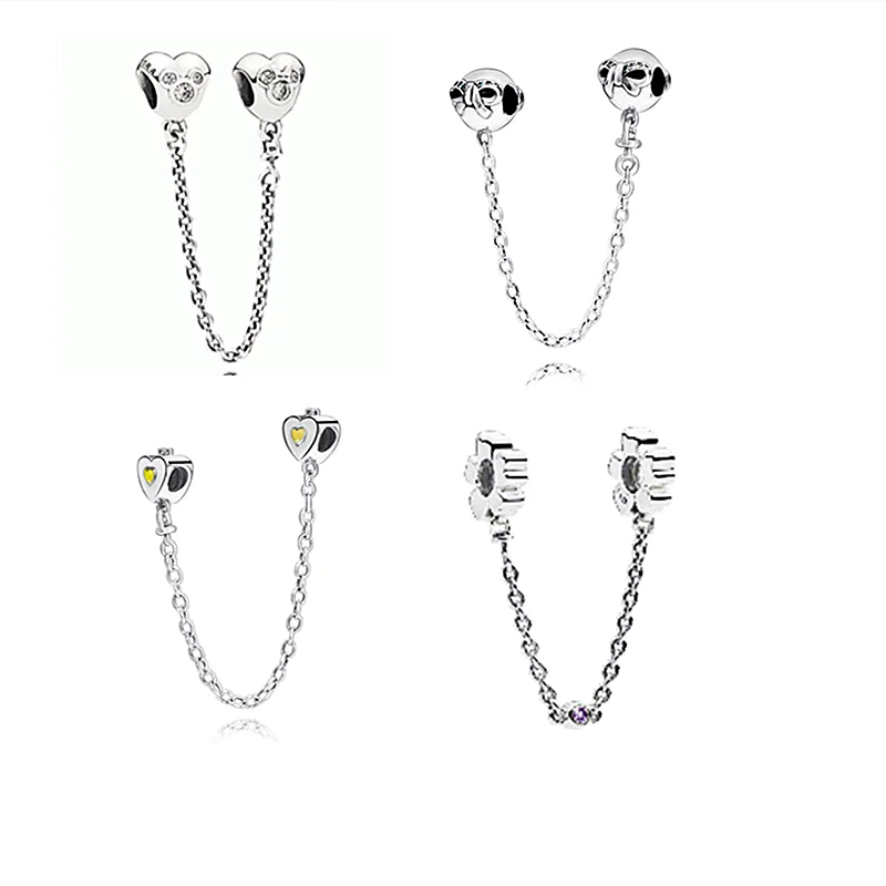 Настоящее 925 пробы серебряные подвески четыре стиля подходят к оригинальному