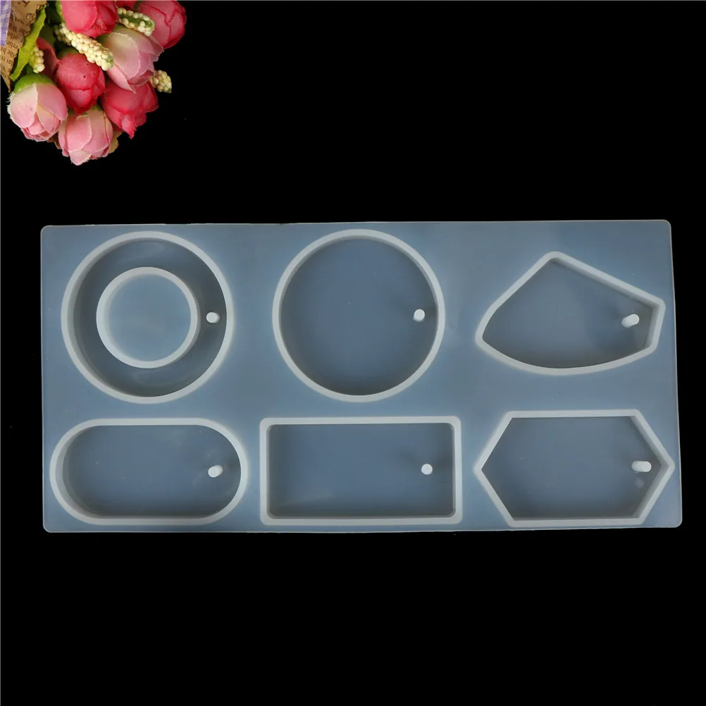 

Multifunction Clear Silicone Mold Mould Epoxy Resin Jewelry Making Tool Hole For Sweater Chain Pendant Necklace
