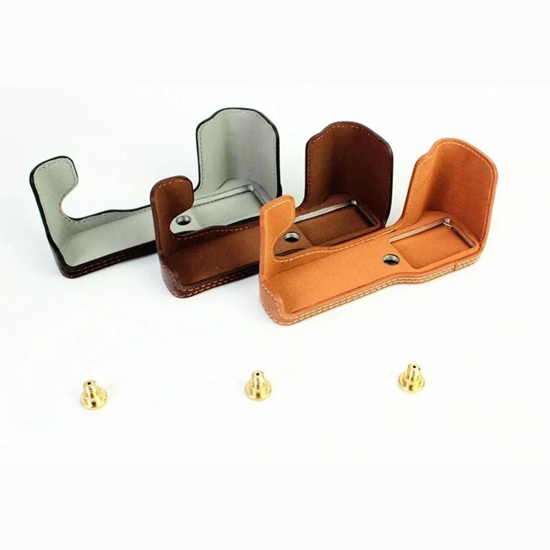 Настоящий футляр для камеры половины тела из коровьей кожи для Fujifilm X-T30 X-T20 X-T10 XT10 XT20 XT30 с открытием для батареи.