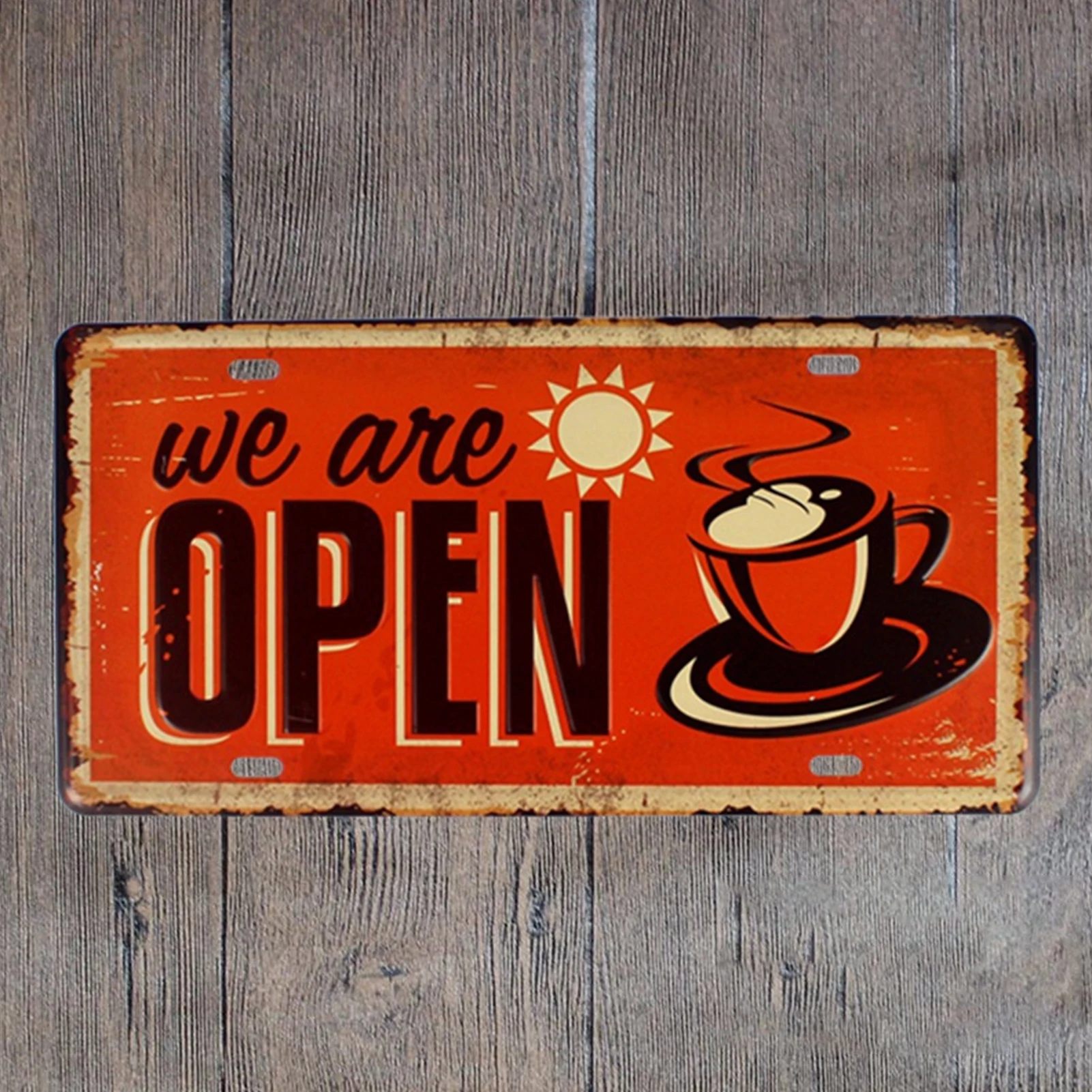 

Табличка в подарок для ресторана, настенная винтажная жестяная вывеска, прямоугольная, для паба, гаража, столовой, вечеринки, украшение для ...