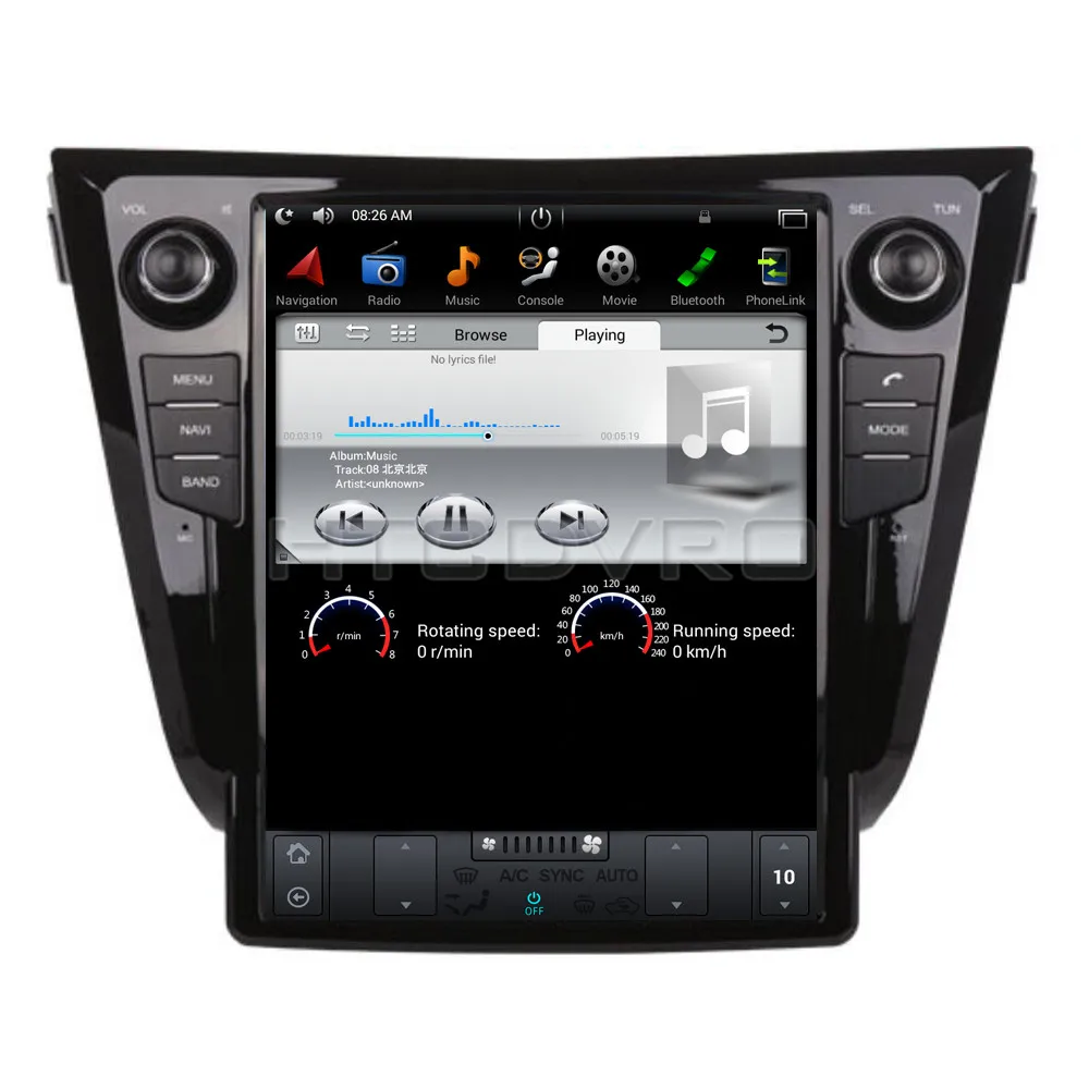 YMODVHT 12 1 дюймов Telsa стиль вертикальный экран четырехъядерный Android 7 2 Гб RAM