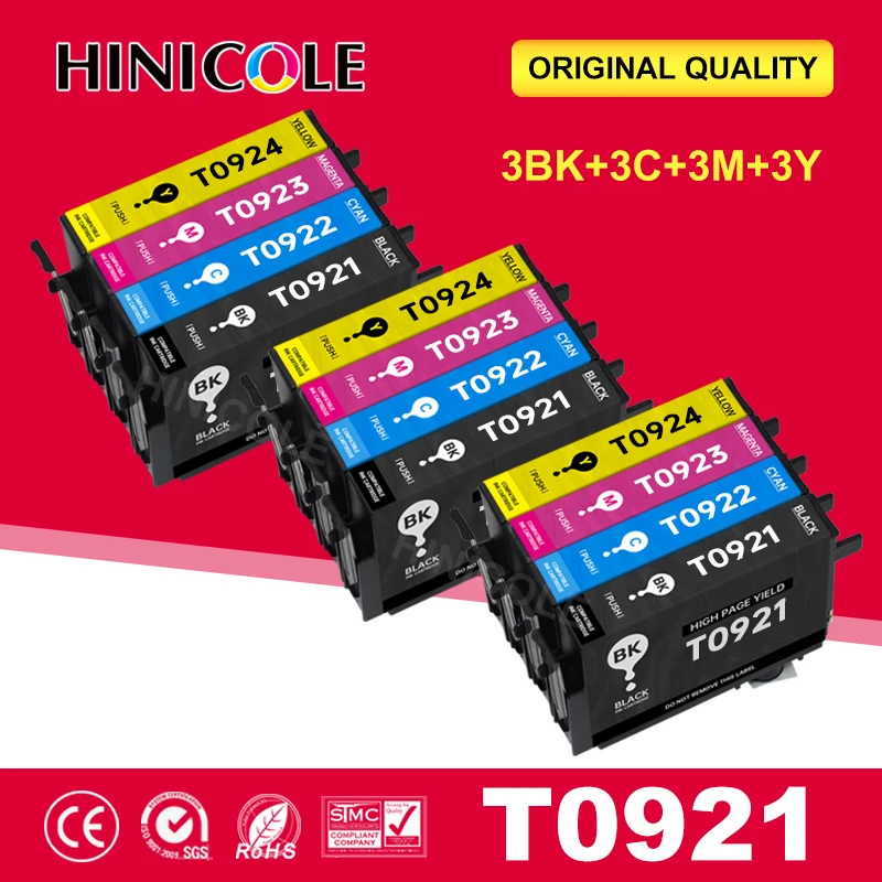 Картридж для струйного принтера Epson Stylus T27 TX106 TX109 TX117 TX119 12 шт.|Чернильные