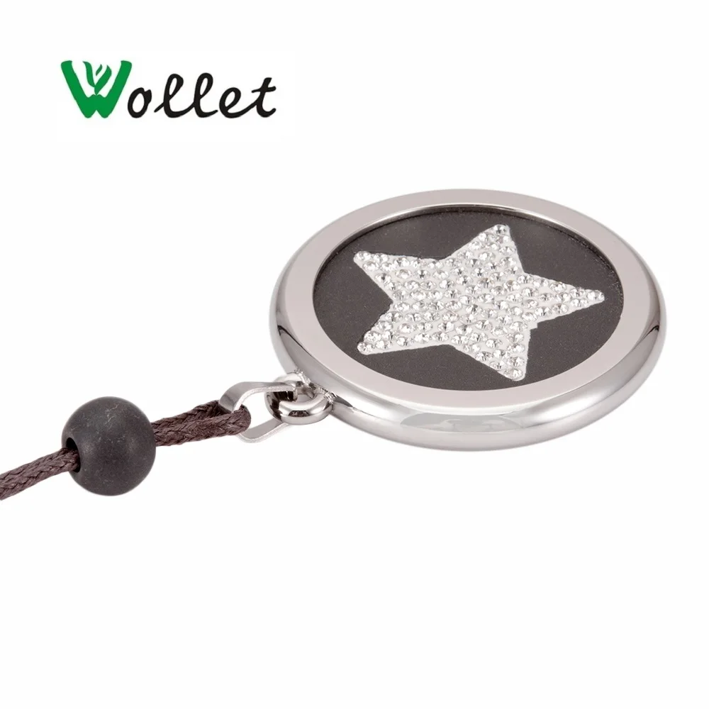 Wollet ювелирные изделия Лава камень кулон с отрицательными ионами ожерелье для