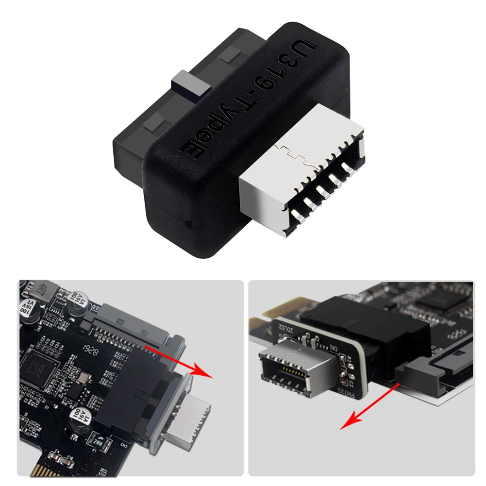 USB-адаптер с разъемом USB 3 0 19P/20P на фото 90 градусов | Компьютеры и офис