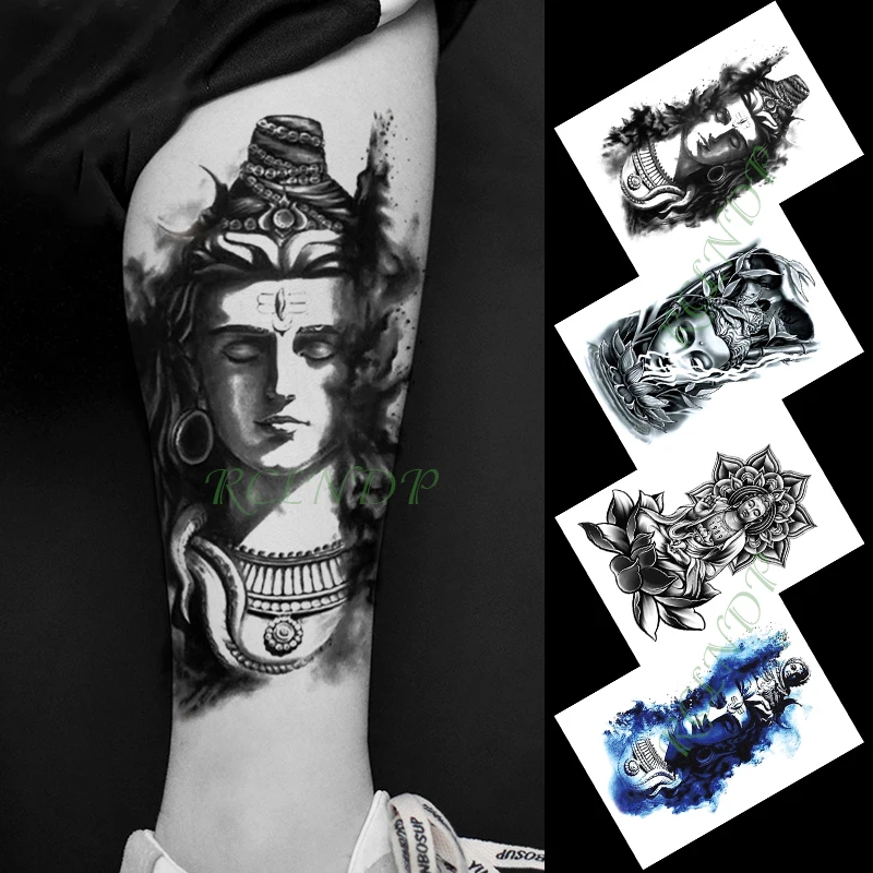 Водостойкая временная татуировка наклейка Скорпион огненная линия шаблон слово Прохладный тату флэш-тату поддельные татуировки для мужчин и женщин - Цвет: Черный