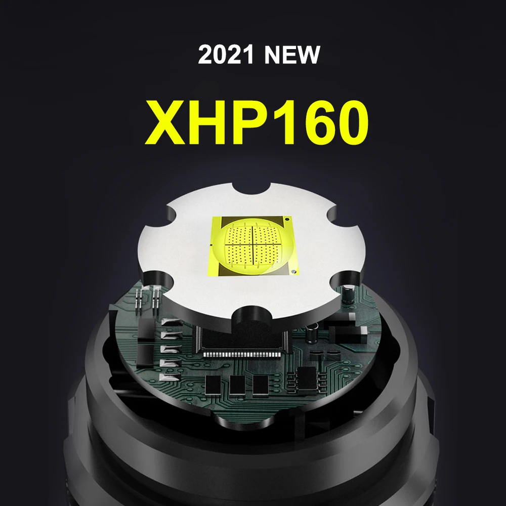 Светодиодный фонарик высокой мощности супер яркая тактическая вспышка XHP160
