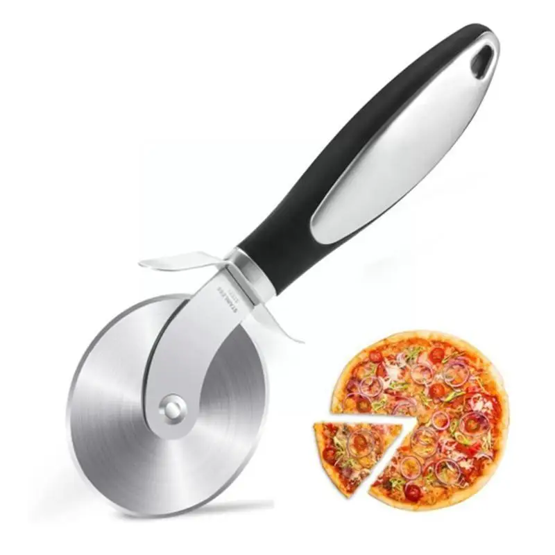 Нож для пиццы стальной колесный пицца нож торта хлеба Пирогов пасты инструменты