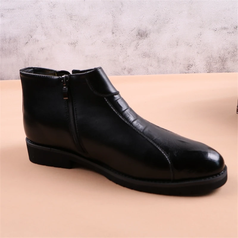 Ботильоны мужские классические винтажные кожаные ботинки Повседневная модная