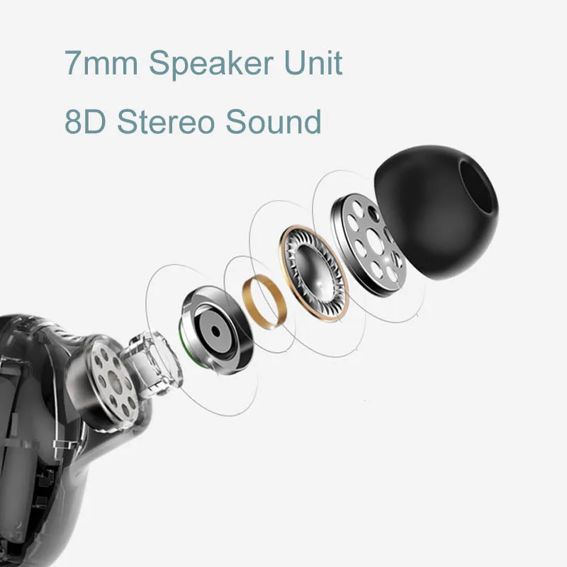 NVAHVA Bluetooth наушники Настоящие беспроводные Стереонаушники Гарнитура с громкой