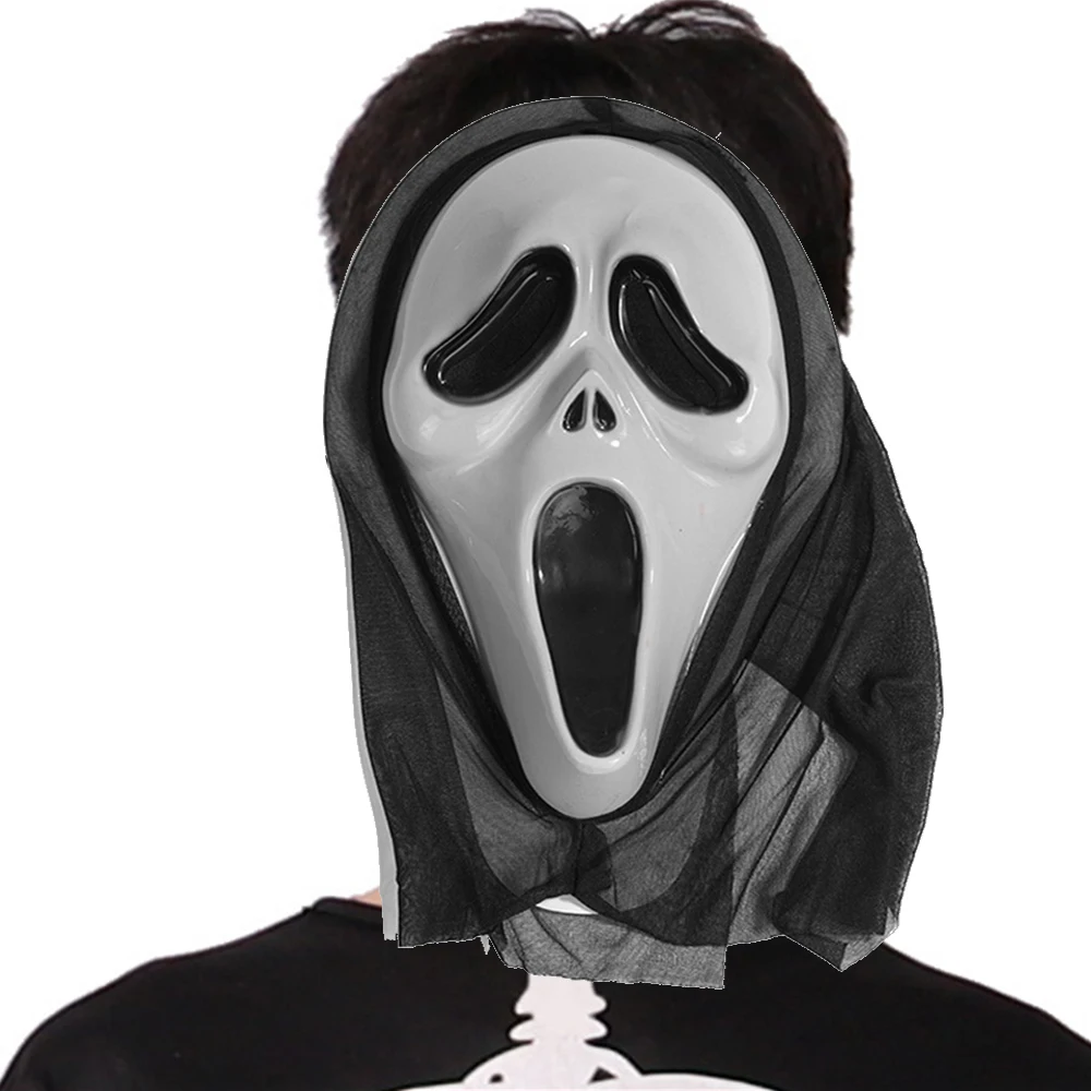 Маска страшная на Хэллоуин призрак демон ведьма вампир украшение для вечерние