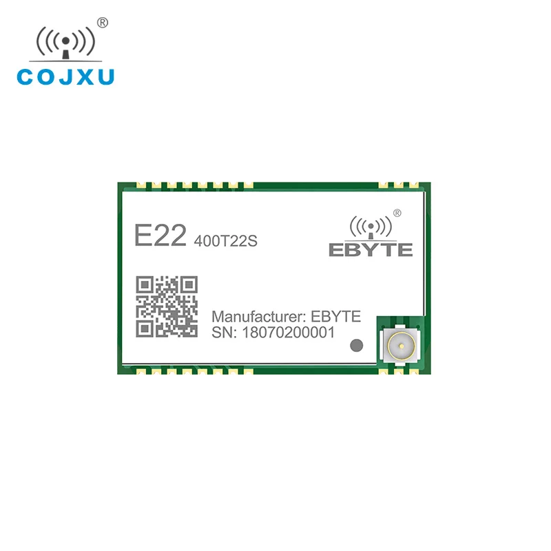 5 шт./лот SX1268 433 МГц TCXO UART LoRa сетевой E22 400T22S RSSI беспроводной приемопередатчик 22dBm IPEX