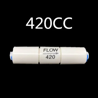 420CC 300CC 450CC 800CC 1500CC RO система подачи сточных вод ограничитель 1/" OD шланг обратного осмоса быстрая установка труб - Цвет: 420CC