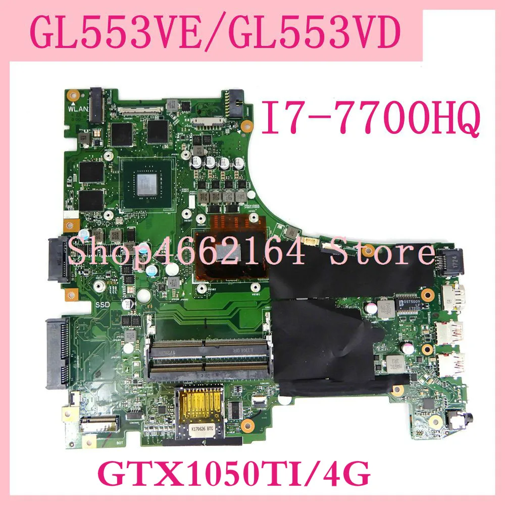 GL553VE I7 7700HQ CPU GTX1050TI/4G Материнская плата Asus GL553 GL553V FX553V FX553VE FX53V ZX53V протестированная
