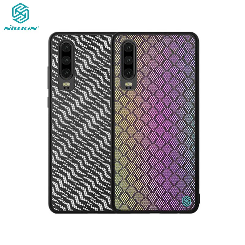 Чехол для huawei P30 NILLKIN Twinkle светоотражающий Модный чехол для телефона TPU Рамка PC Нижняя оболочка сетчатая ткань задняя крышка для huawei P30