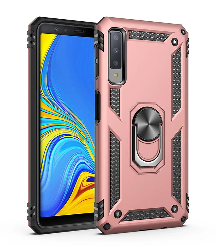 Автомобильный Магнитный бронированный чехол для Samsung Galaxy A7 A6 A8 A9 J4 J6 Plus 2018 A10 A10E A20E