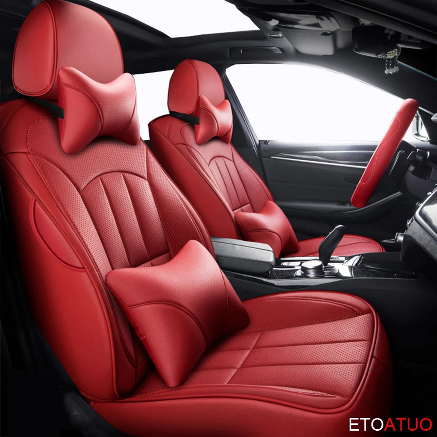 ETOATUO пользовательские кожаный чехол автокресла для VOLVO XC70 S60 S80 XC60 V40 V60 C30 C70 XC90 XC40 S40