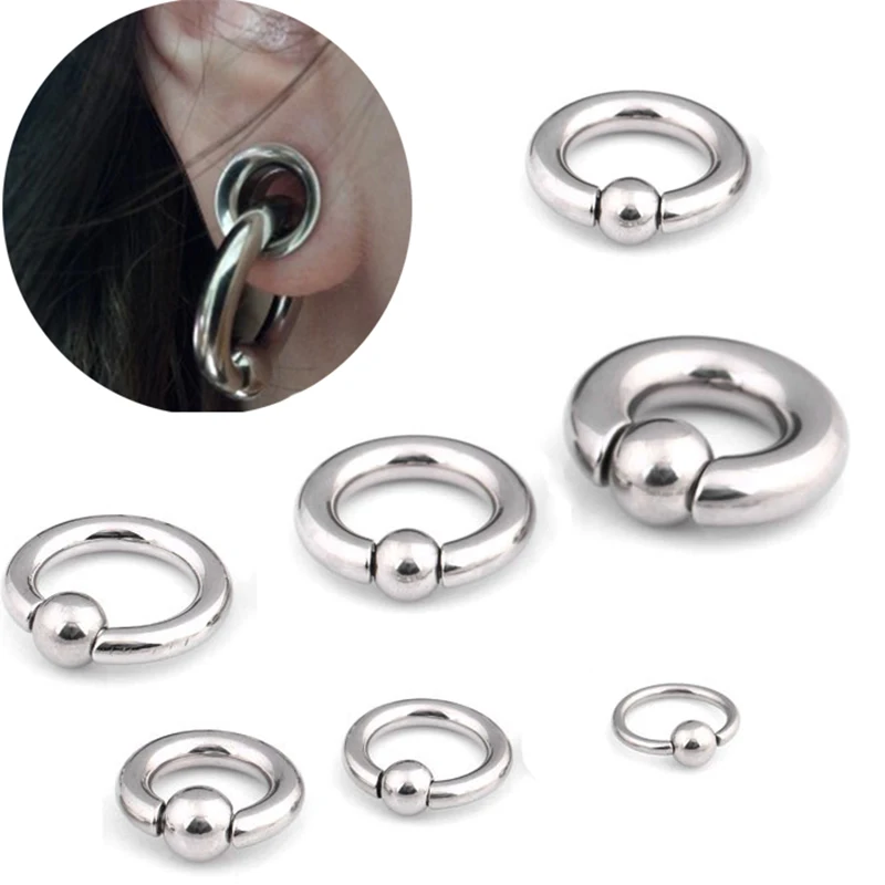 Кольца кольца из нержавеющей стали пирсинг для бровей ушей закрытие носа соски