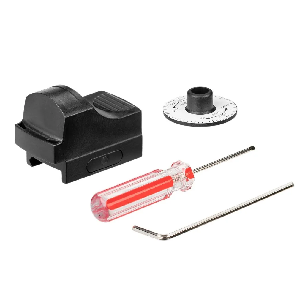 Прицел с красной точкой тактический компактный голографический мини прицел