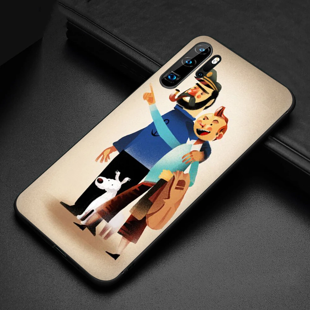 B12 The Adventures of Tintin New Fun Soft Silicone phone case for Huawei P8 P9 P10 P20 P30 Lite Mini Pro P Smart Z Plus - Color: B12