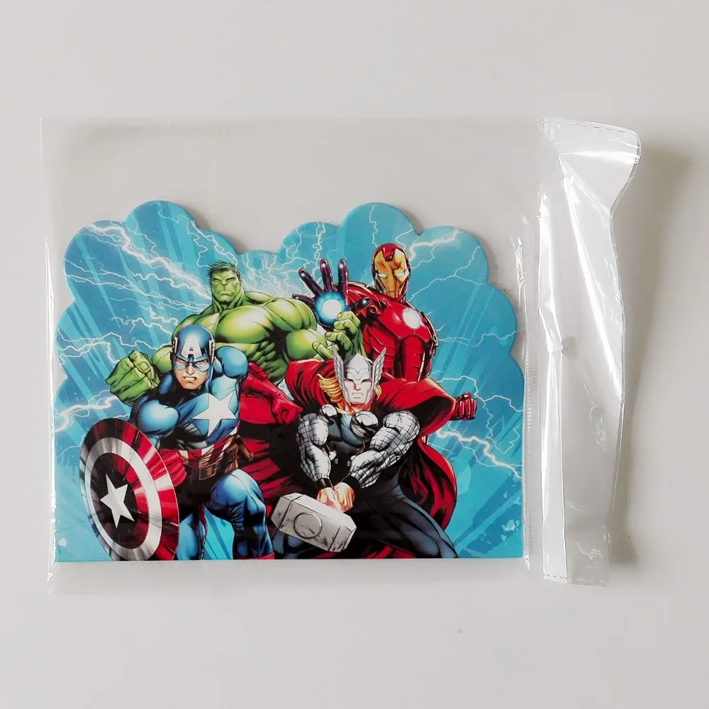 10 шт Банни мальчик Халк день рождения пригласительные открытки вечерние