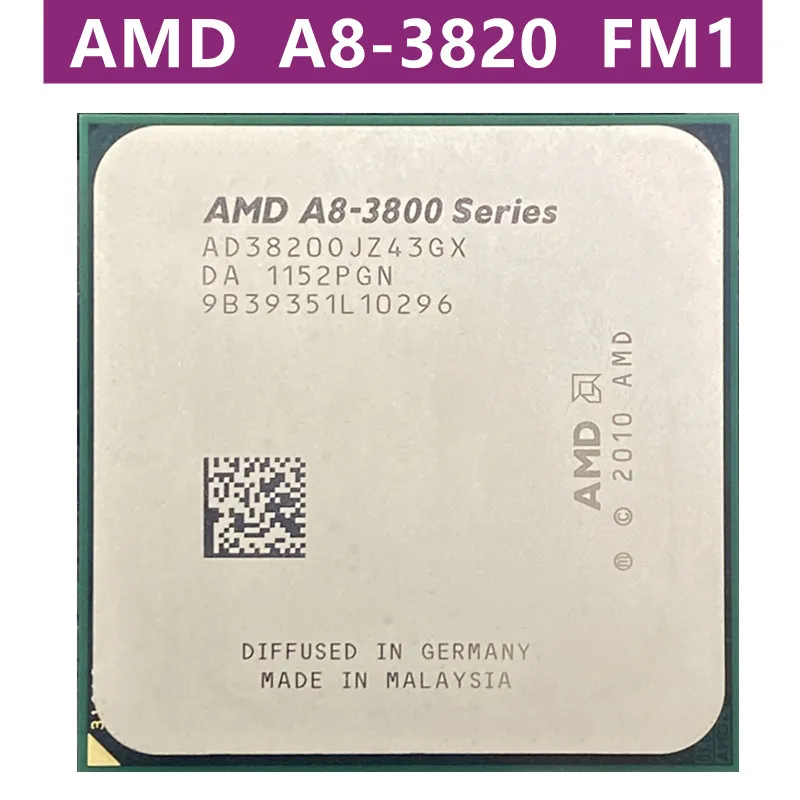 AMD A8-Series 2 8 A8 3820 GHz четырехъядерный процессор AD3820OJZ43GX FM1 | Компьютеры и офис