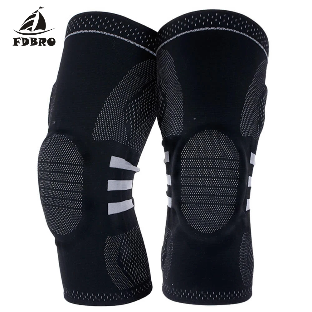 FDBRO 1 шт. наколенники для спорта силиконовые поддерживающие баскетбола волейбола