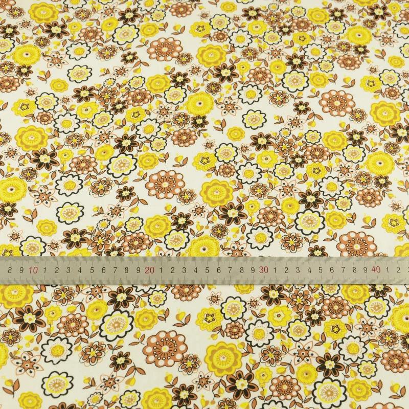 Занавески для шитья Booksew из хлопчатобумажной ткани коричневого и желтого цветов