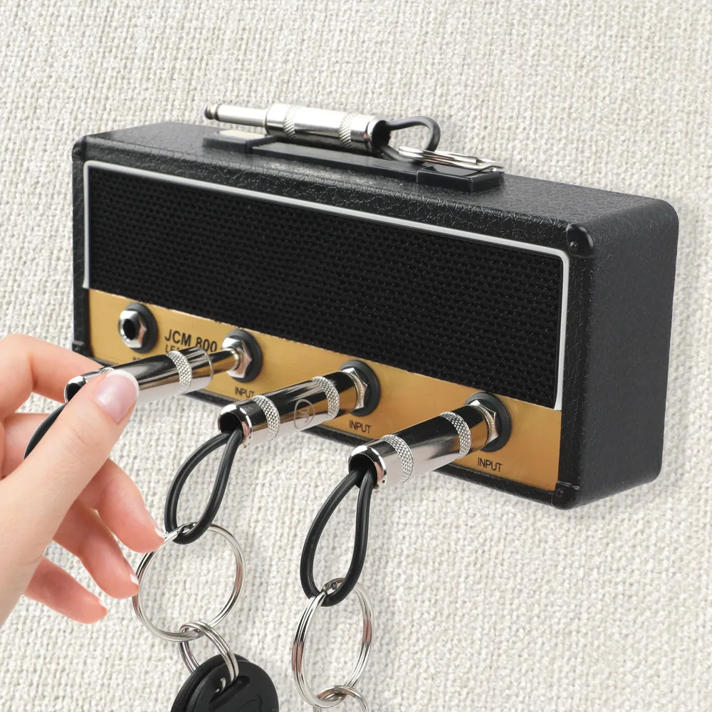 

5/10Pcs Key Guitar Storage Vintage Keychain Hanging Wall Key Rack Holder Amplifier Home Decoration Gift Music Key Storage