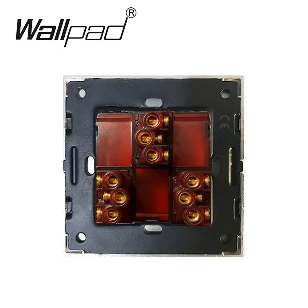Wallpad 3 Gang 2 Way настенный светильник кнопка переключения Роскошная панель из