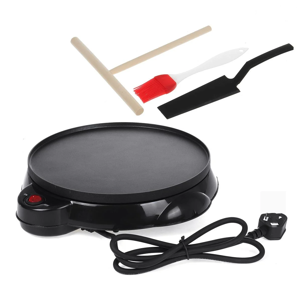 electric egg roll maker crispy omelet mold crepe baking pan pancake bakeware diy ice cream cone machine pie frying grill maker free global shipping