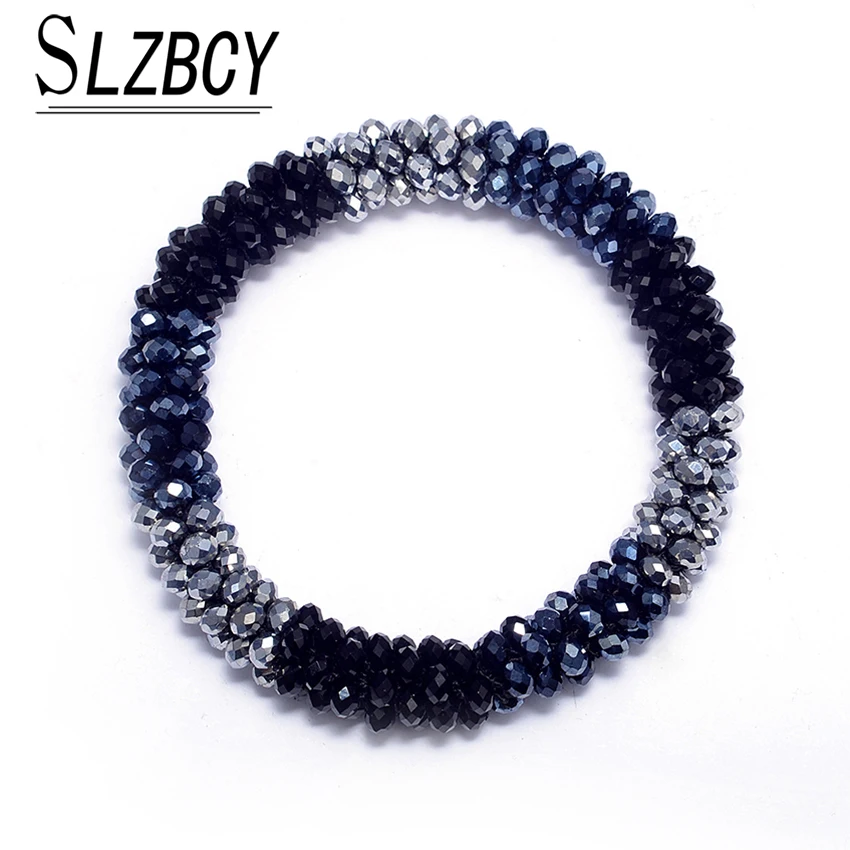 Разноцветные женские браслеты ручной работы в богемном стиле с блестящими