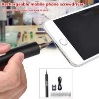 1set mini lithium battery rechargeable electric screwdriver metal alloy cordless phone repair tools kit