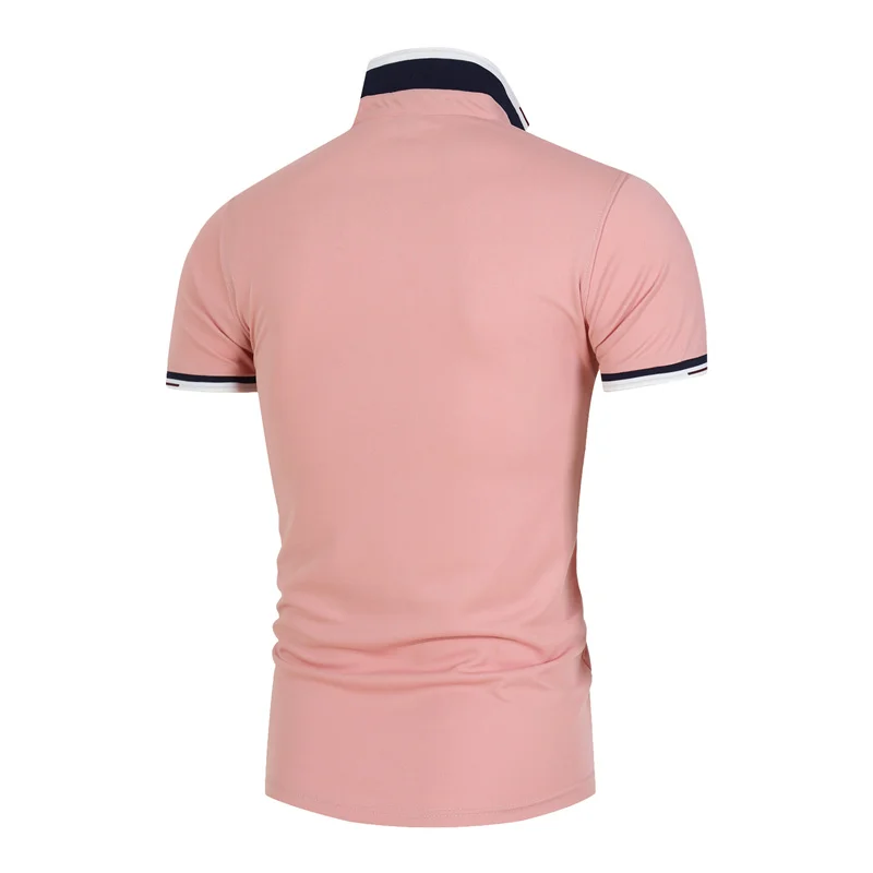 

Brand Men Business Polo Shirt Mens Summer Casual Cotton Polo Shirts Men Print Short Sleeve High Quantity Polo Homme Slim Shirts