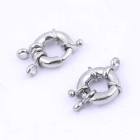 10pcs 12mm dia spring ring clasp diy charm pendant necklace connector findings for jewelry making supplies