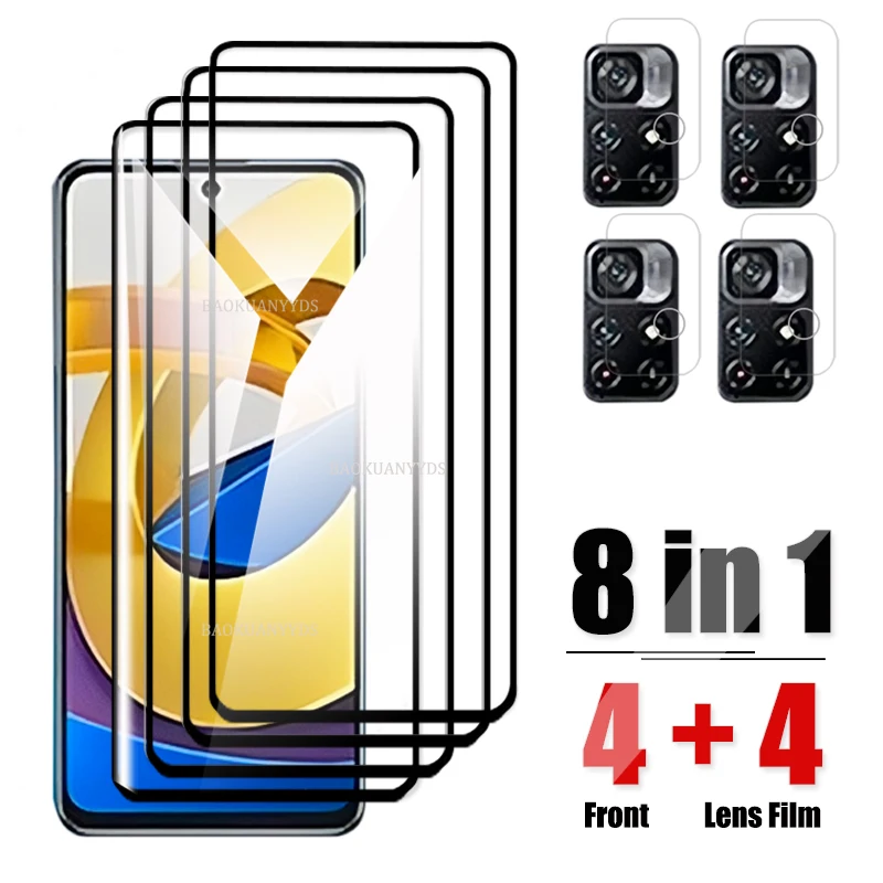 

Защитное стекло для экрана Xiaomi Poco X4 NFC X3 M4 Pro 5G, защита для камеры Poco F3 GT M3 M4Pro, пленка для Redmi Note 11 Pro Plus 11T