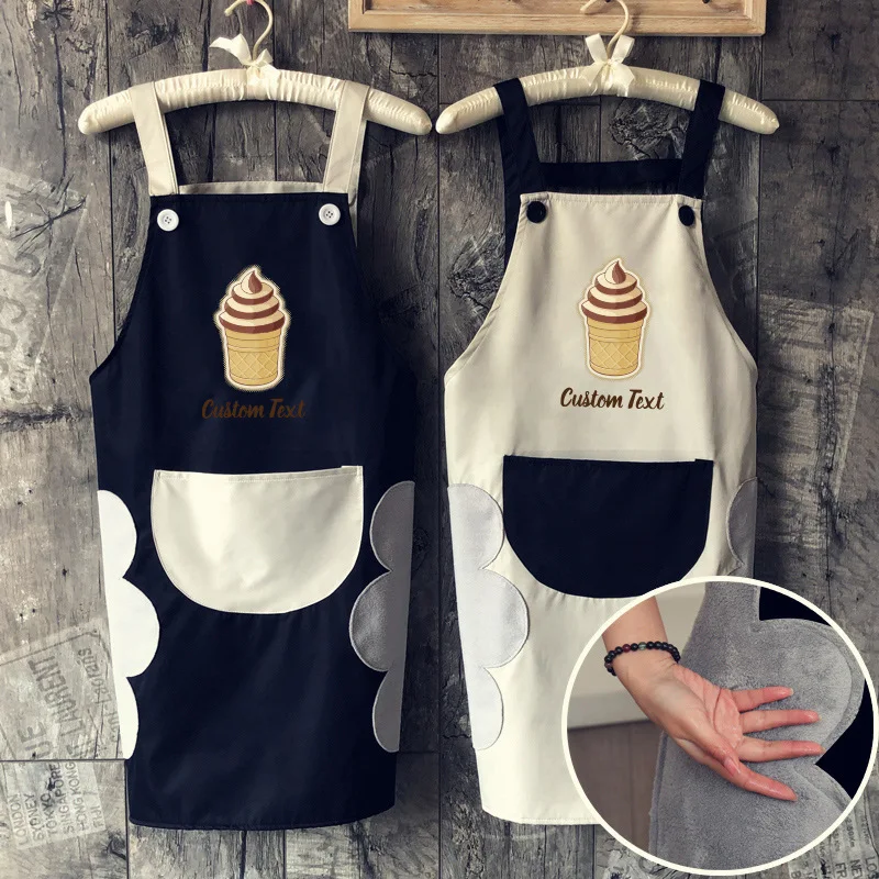 

Wipable apron waterproof household kitchen oil-proof fashion adult waist