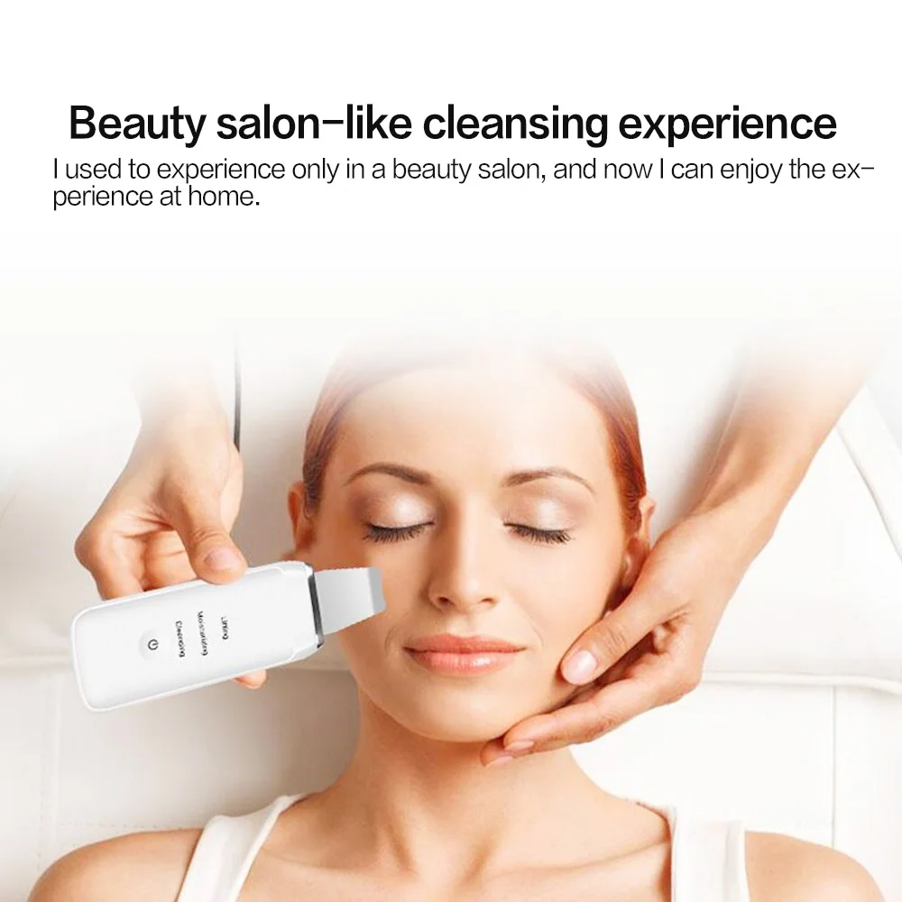 Скруббер ультразвуковой перезаряжаемый с USB для удаления черных точек акне ПОР