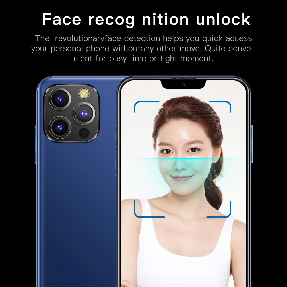 

Hot i12 Pro Max 6.7 Inch Universal 5G LET Smartphones 10-Core MTK6889 12GB+512GB Cellphones Face ID Dual SIM Mobile Phone