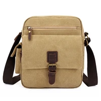 multi pocket men canvas messenger bag zipper open casual travel school shoulder crossbody pack high quality lightweight handbags