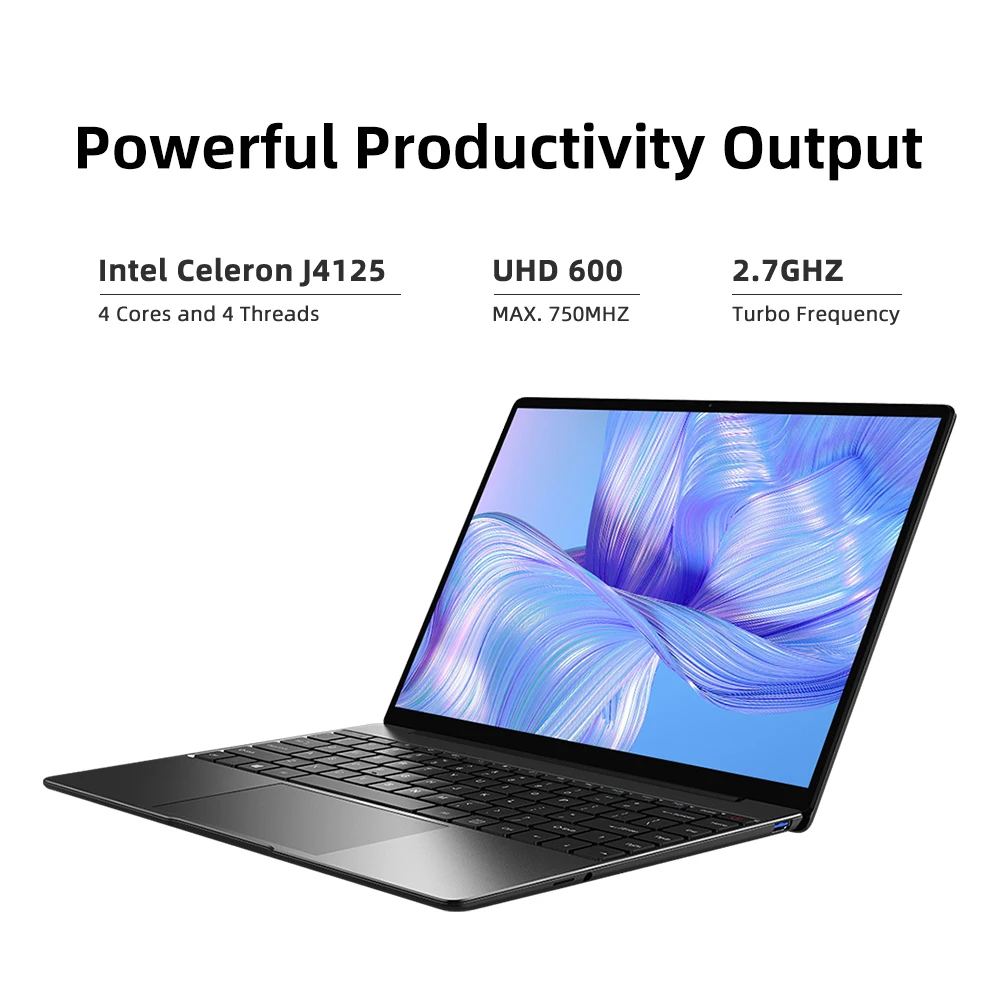 chuwi gemibook pro 14inch 2k screen 8gb ram 256gb ssd laptop intel gemini lake j4125 quad core windows 10 with backlit keyboard free global shipping