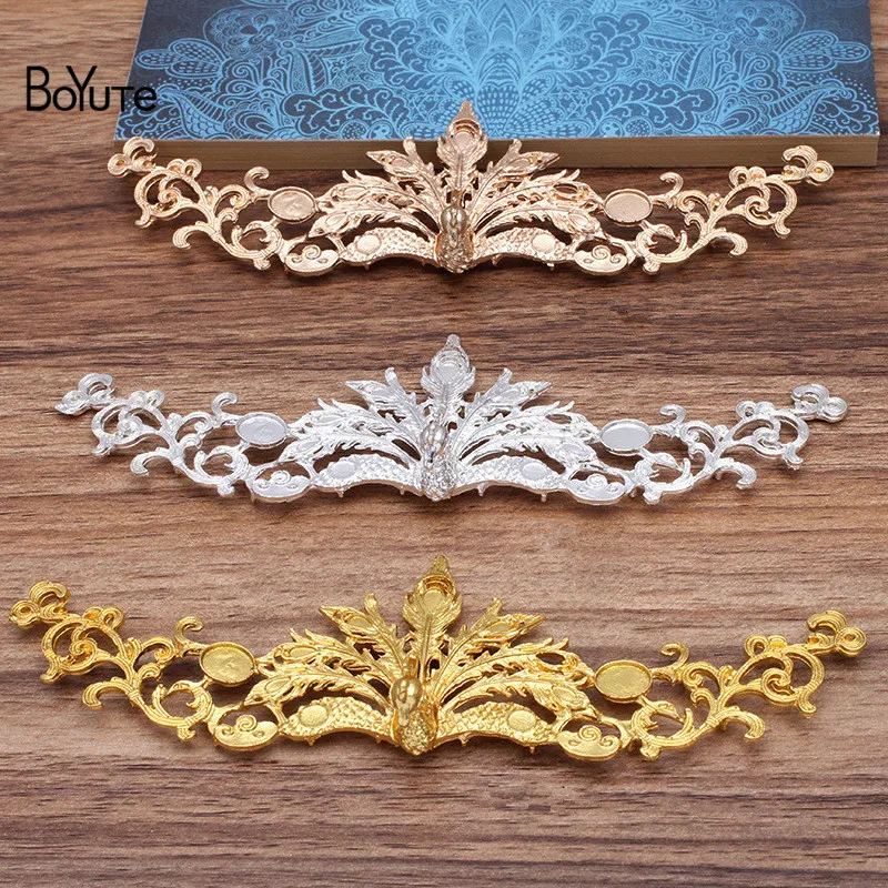 

BoYuTe (5 Pieces/Lot) 51*165*25MM Metal Alloy Phoenix Materials Vintage Diy Handmade Hair Jewelry Accessories