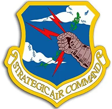 

Американский виниловый щит в форме наклейки USAF «Стратегическое воздушное командование» (военно-воздушные силы)