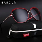 BARCUR, поляризационные женские солнцезащитные очки, градиентные линзы, круглые солнцезащитные очки, квадратные, Роскошные, брендовые,